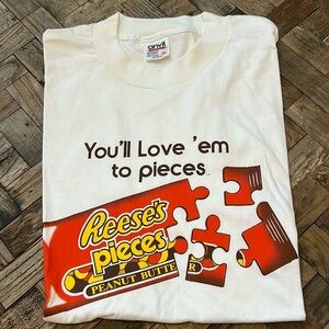 Reese’s Pieces Anvil Vintage Short Sleeve TShirt Unisex Size XL NEW